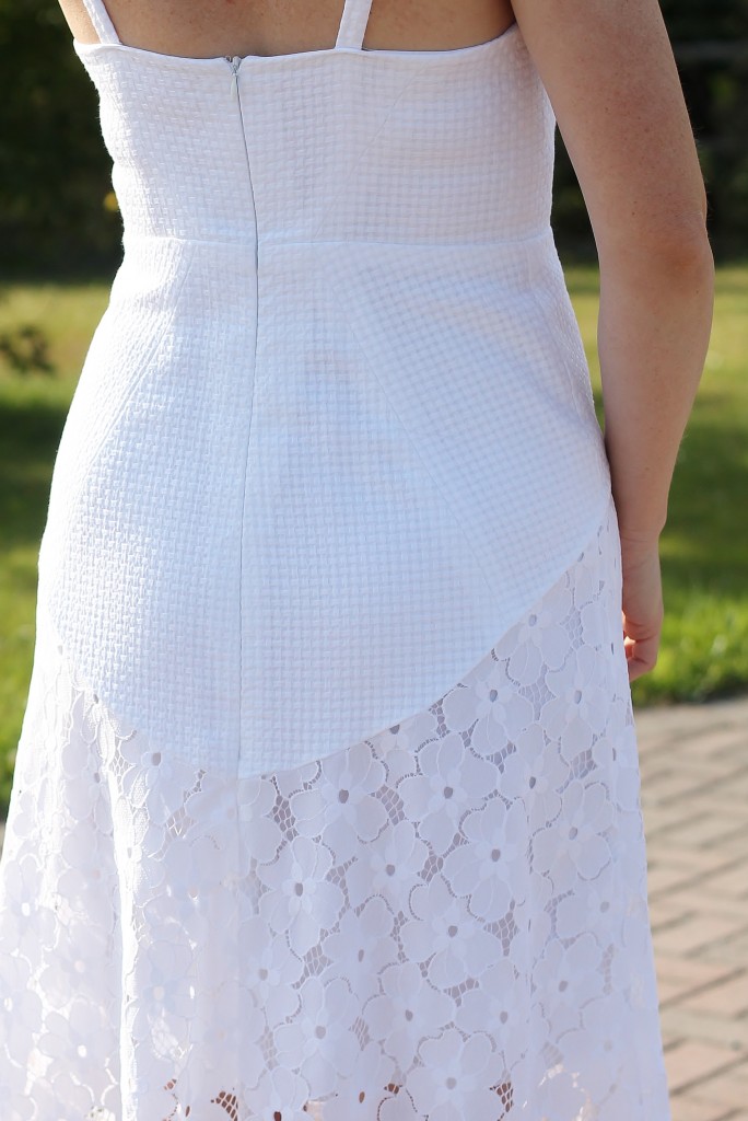 white lace dress