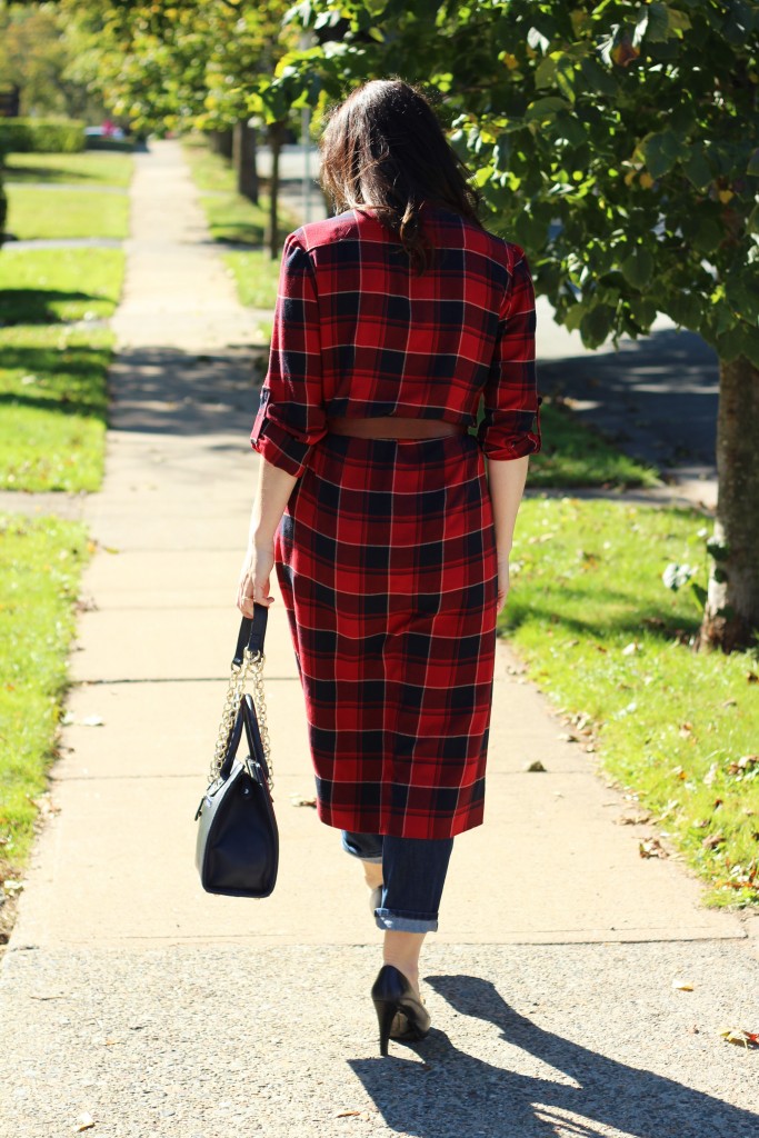 plaid dress