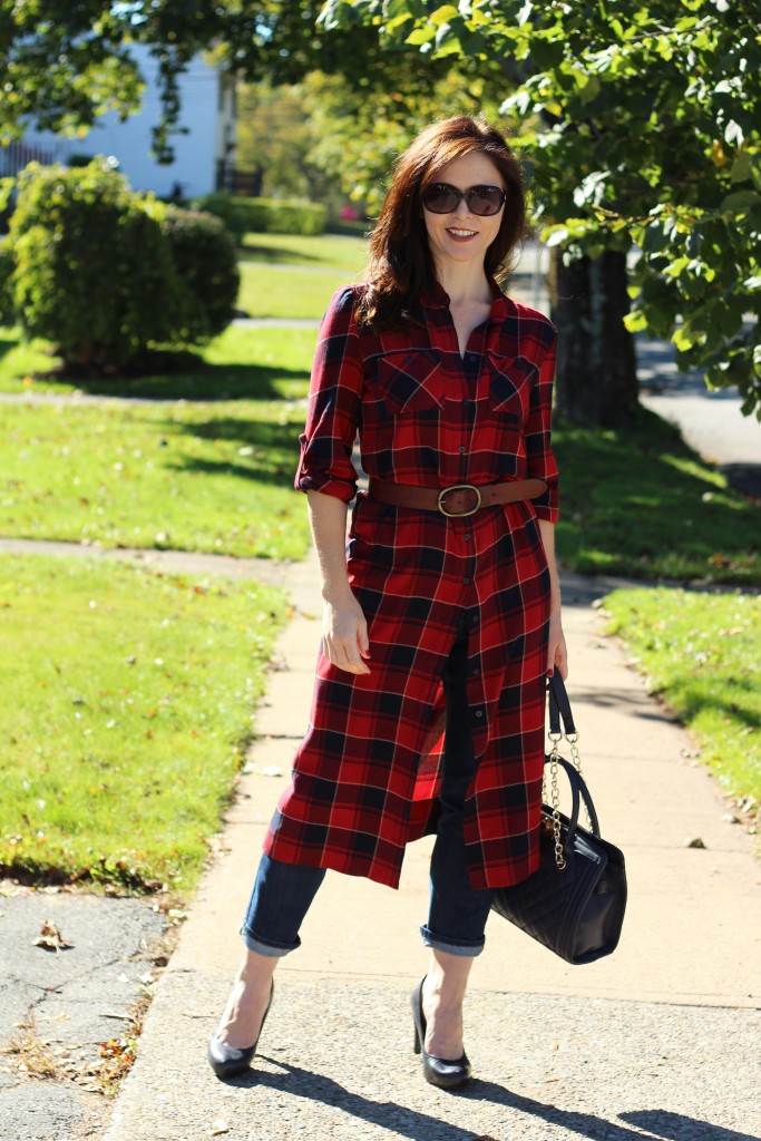 plaid dress