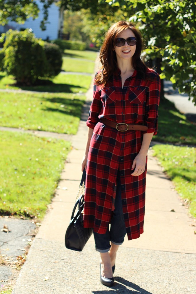 plaid dress