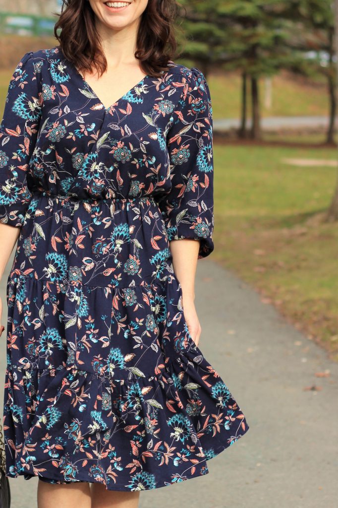 rayon floral dress