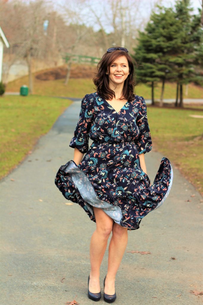 rayon floral dress